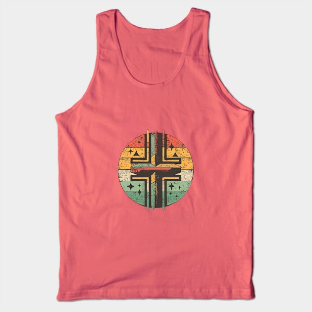 Retro Doom plus symbol Tank Top by A Floral Letter Capital letter A | Monogram, Sticker